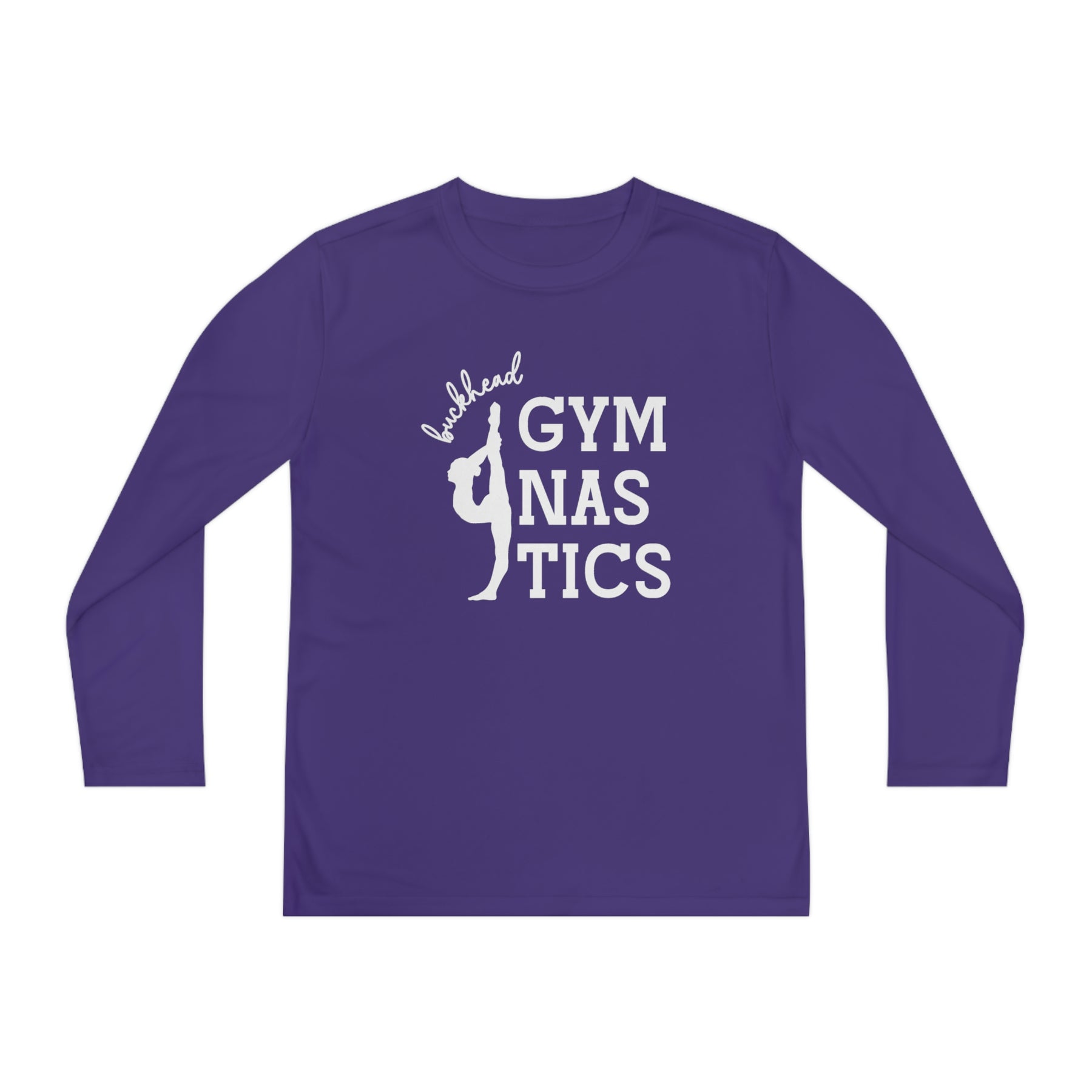 PREORDER: Cursive Buckhead Gymnastics Youth Long Sleeve Shirt