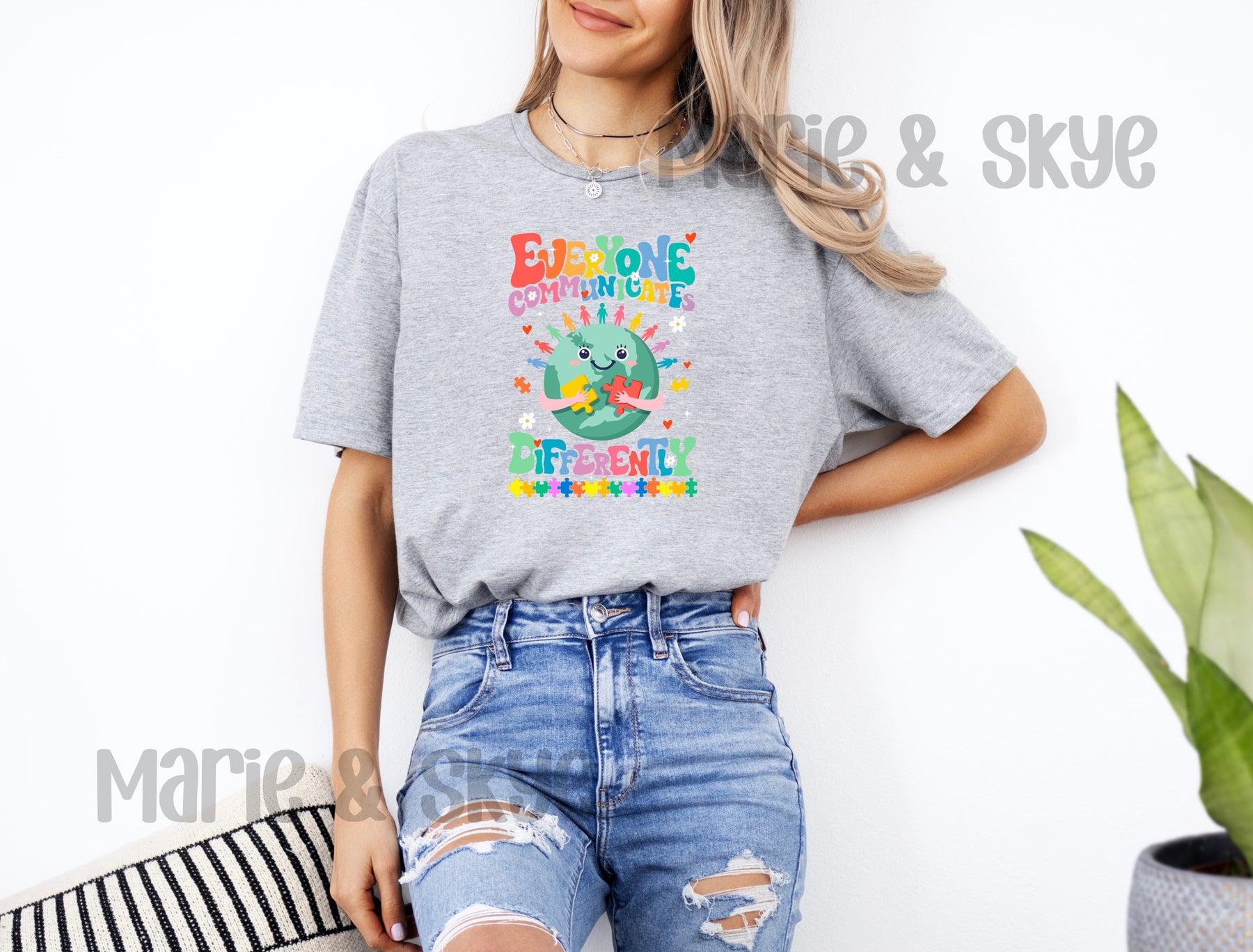 Everyone Communicates Differently Autism Shirt