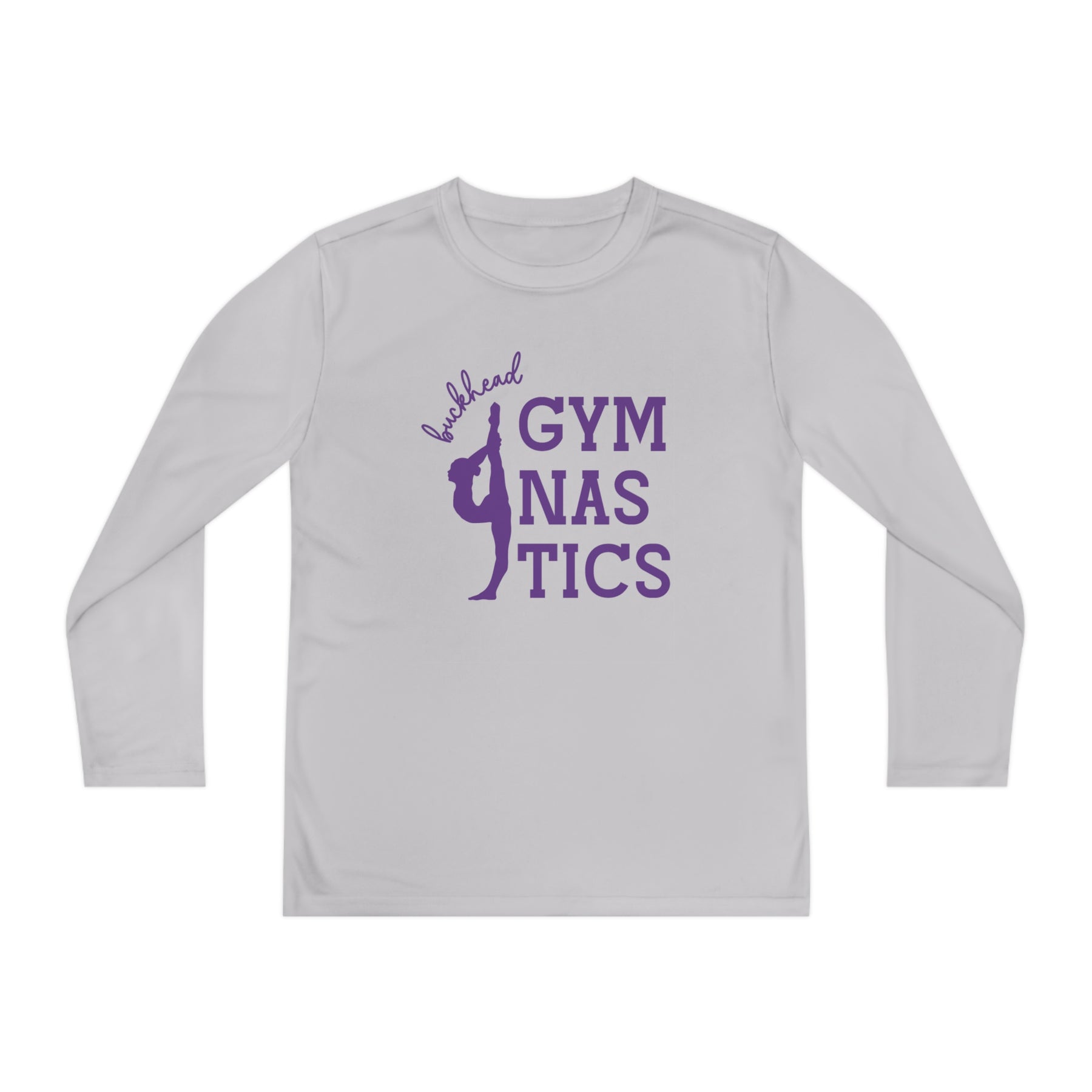 PREORDER: Cursive Buckhead Gymnastics Youth Long Sleeve Shirt