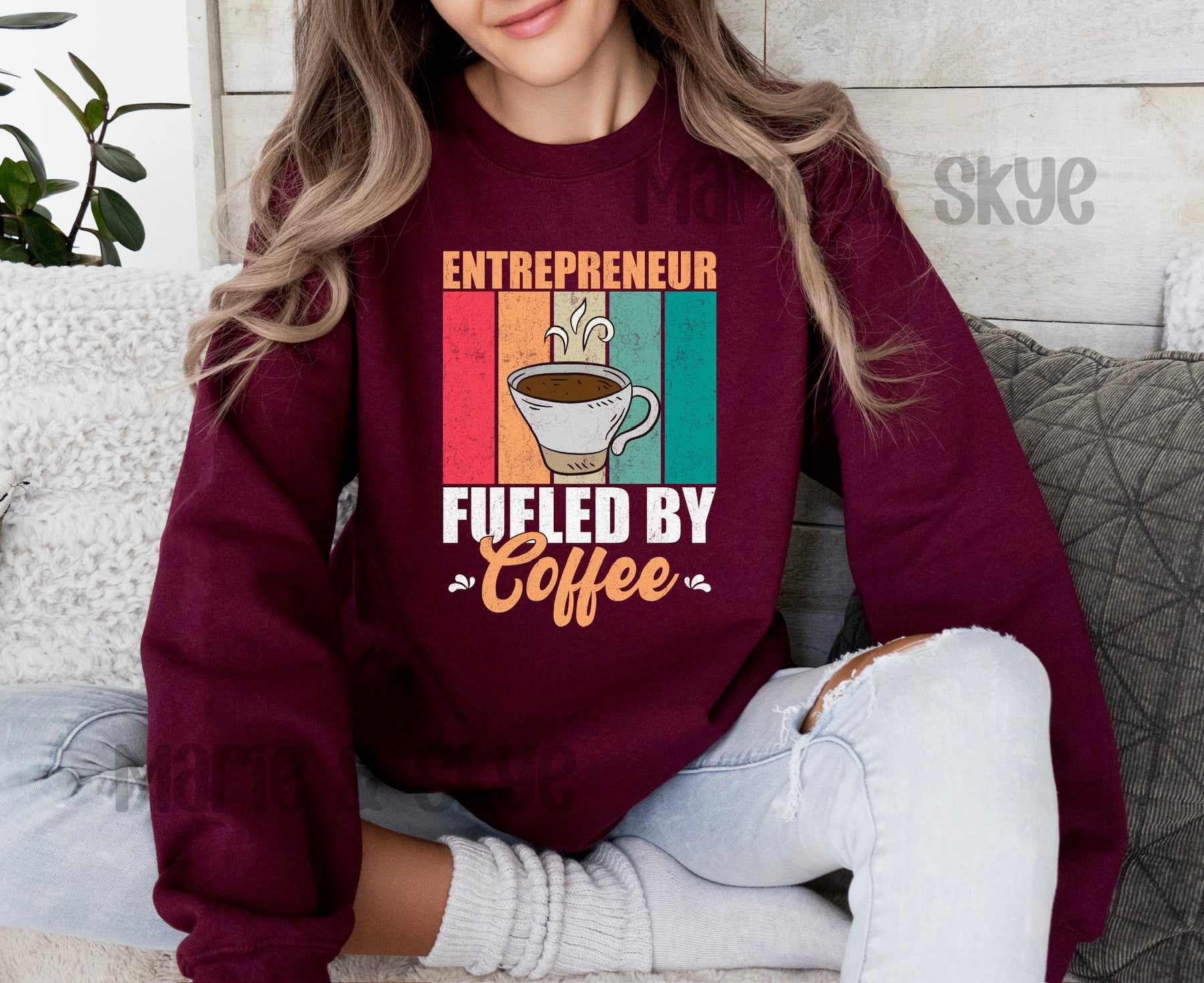 Entrepreneur Fueled By Coffee Sweatshirt