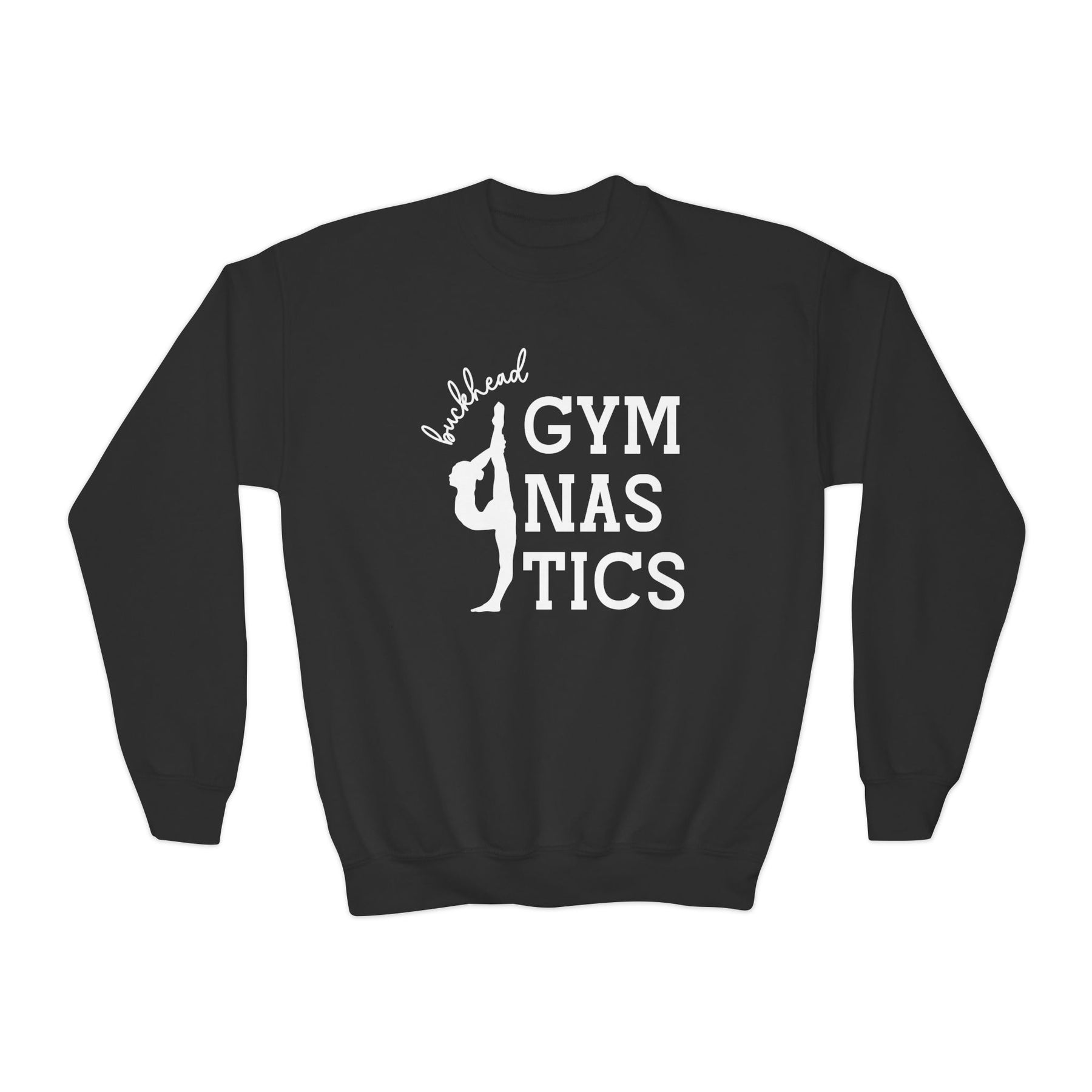 PREORDER: Cursive Buckhead Gymnastics Youth Crewneck