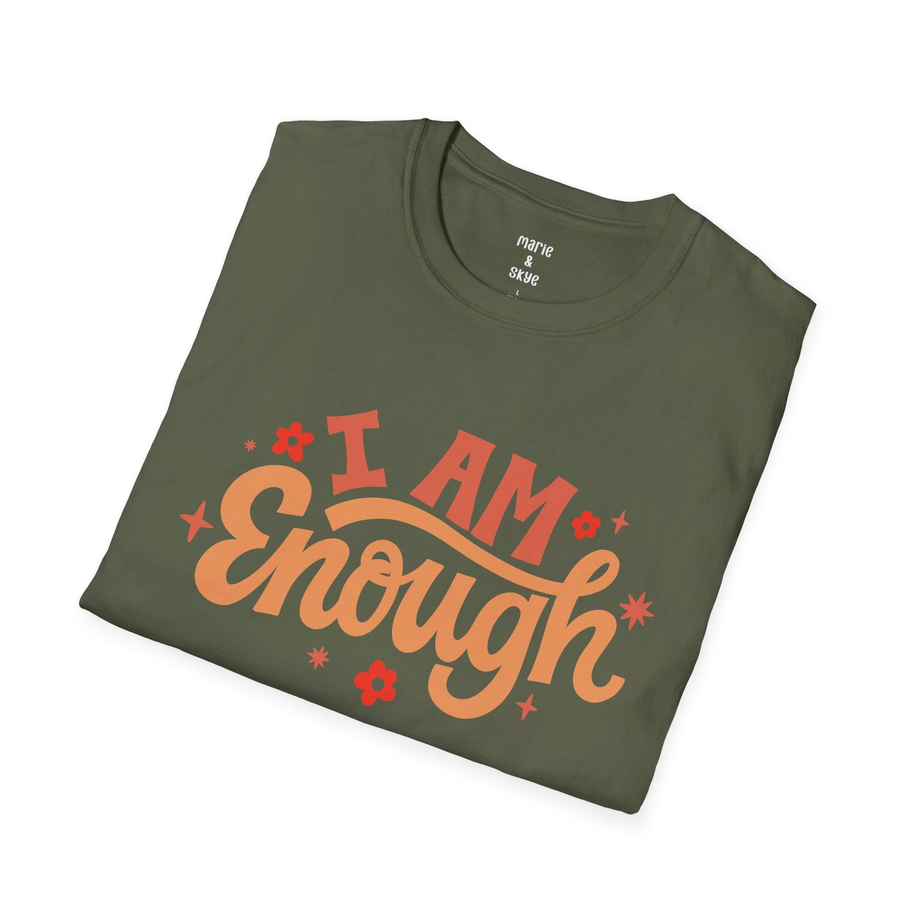 I Am Enough Shirt I Am Enough Meditation Shirt Thinking Of You Gift Self Love Club Words of Affirmation Self Esteem Best Selling Shirts