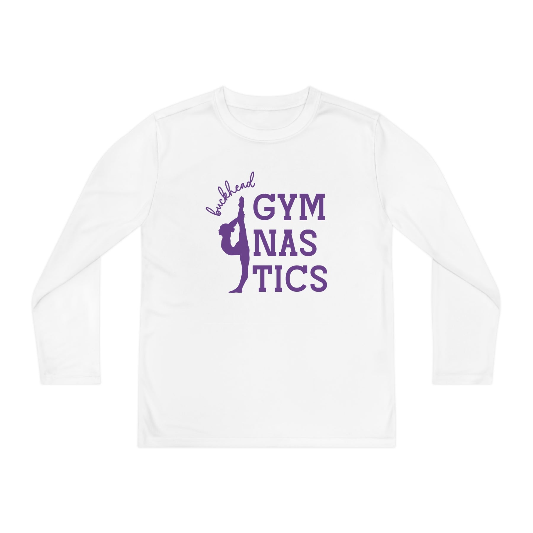 PREORDER: Cursive Buckhead Gymnastics Youth Long Sleeve Shirt