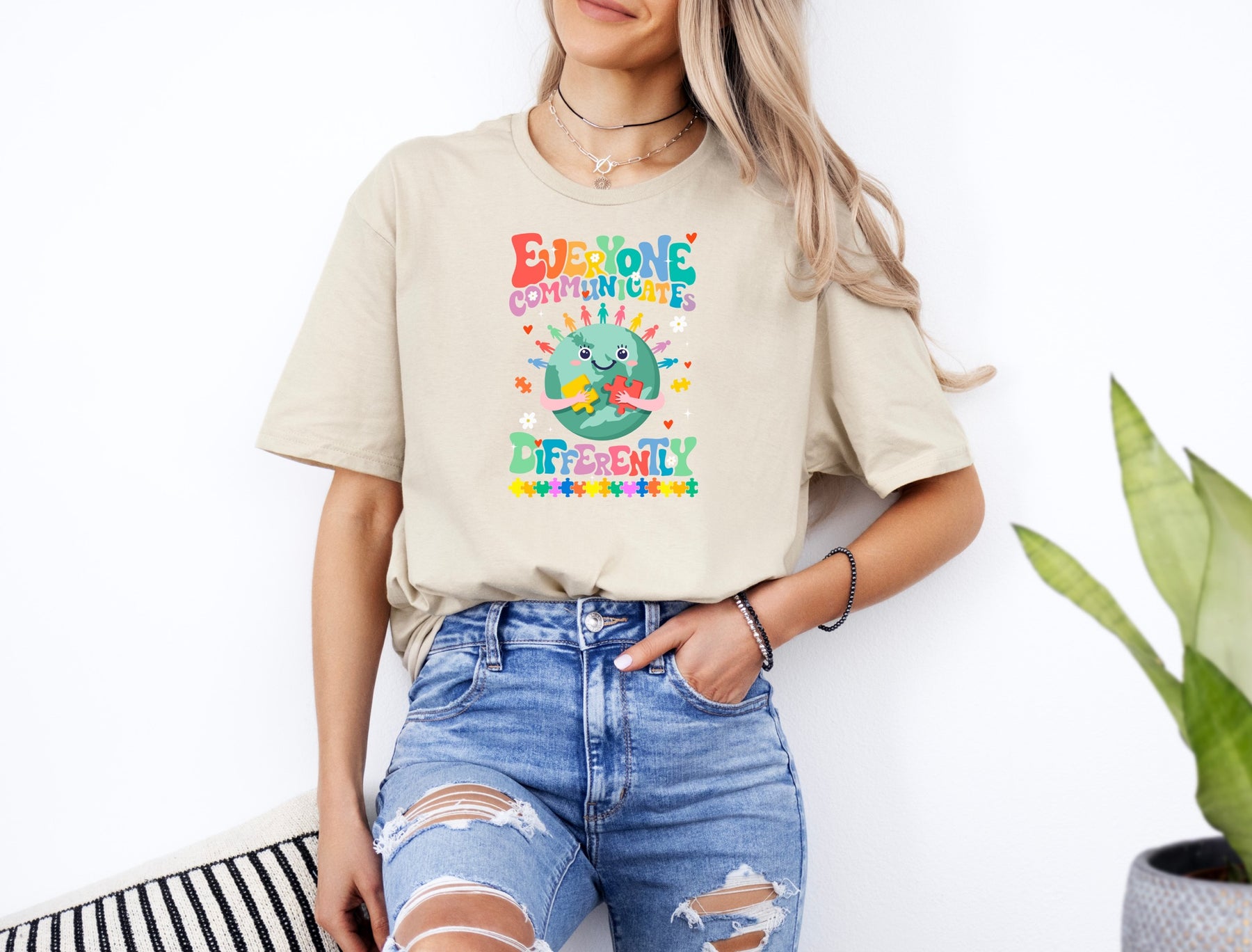 Everyone Communicates Differently Autism Shirt