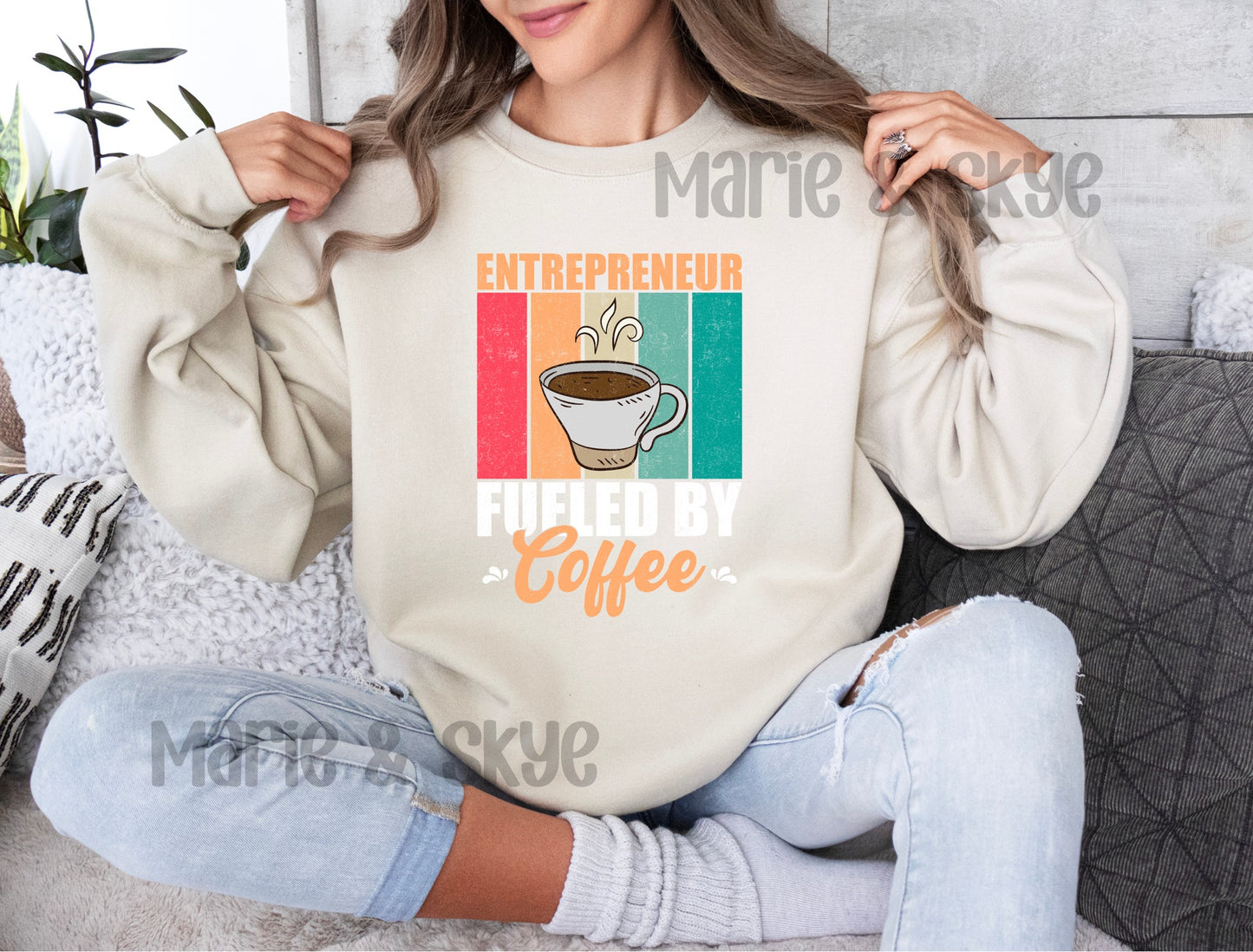 Entrepreneur Fueled By Coffee Sweatshirt