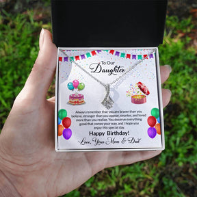 To My Daughter Necklace, Gift for Daughter, Birthday Gift for Daughter, 16th Birthday Gift, 18th Birthday Gift